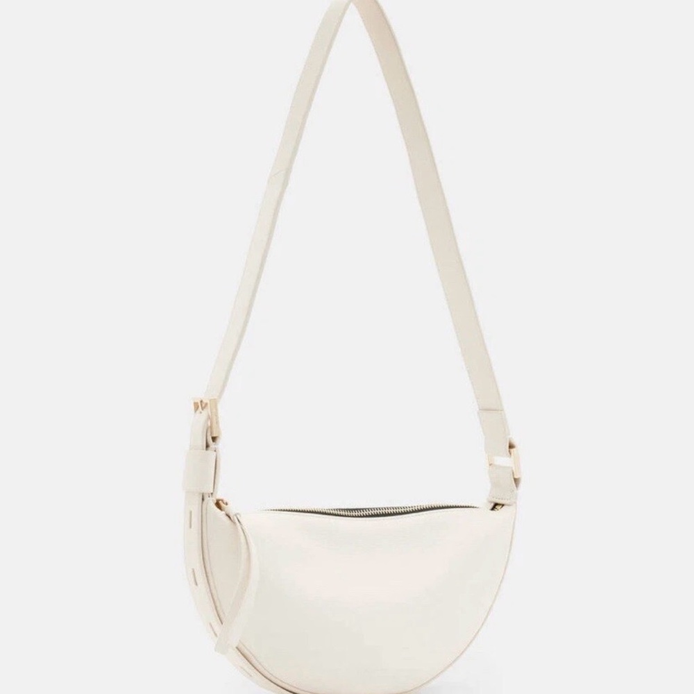 All Saints Genuine Leather Half Moon Bag